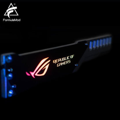 FormulaMod Fm-JSQJD, RGB Aluminum Alloy GPU Block Brackets, GPU Holders, 5v 3Pin RGB Synchronizable Motherboard Lighting