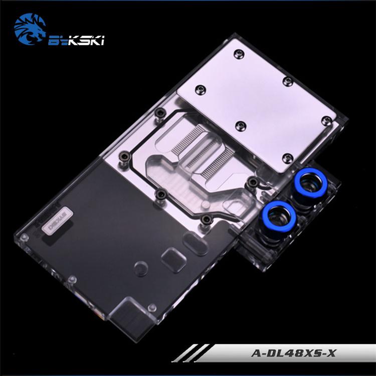 Bykski A-DL48XS-X, Full Cover Graphics Card Water Cooling Block RGB/RBW for Dataland RX480 | Water Cooling Block