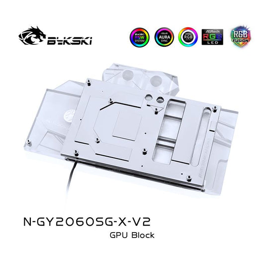 FormulaMod Bykski RTX 2060 full-cover GPU waterblock — silent local AI workload cooling (view 2)