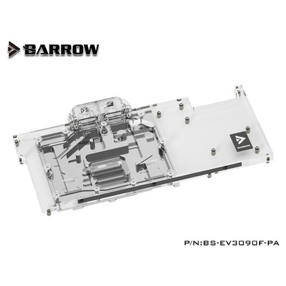 BARROW 3080 GPU Water Cooling Block Backplane For EVGA RTX3090 3080 FTW3 ULTRA , Active Water cooled Backplate , BS-EV3090F-PA B