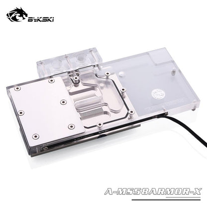 Bykski GPU Water Cooling Block For MSI RX 580/570/470 ARMOR, Computer Component Heat Dissipation System, A-MS58ARMOR-X