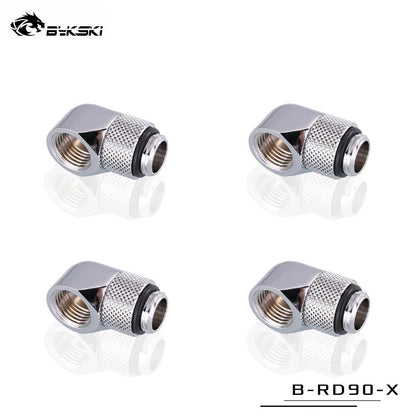 Bykski 90° Adapter Rotary Fitting Bykski G1/4" Computer Case Water Cooling Copper Equipment Adjust | Water Cooling Fitting