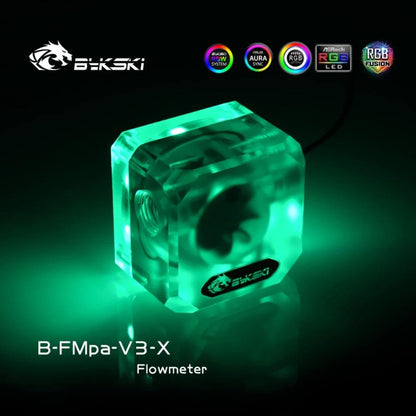 Bykski B-FMpa-V3-X Matte Acrylic Water Flows G1/4 RBW(5v) RGB(12v) Lighting System Water Cooling Flows
