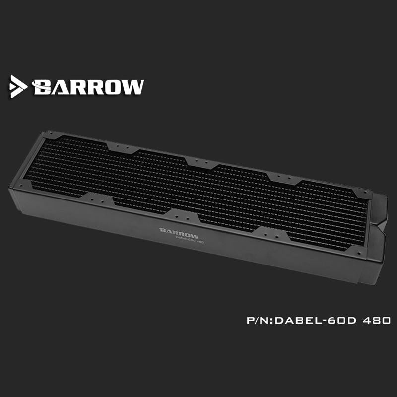 Barrow Copper Radiator Support 120MM Fan Water Cooling CPU Overclocking Cooler Dabel-60d Length 480mm, Thickness 60mm