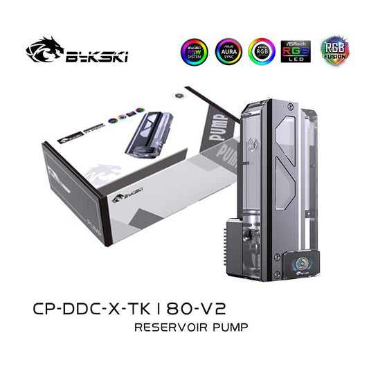 Réservoirs de pompe carrés Bykski, combinaison pompe-réservoir en acrylique mat, pompe et réservoir d'eau, CP-DDC-X-TK180-V2/CP-DDC-X-TK220-V2 