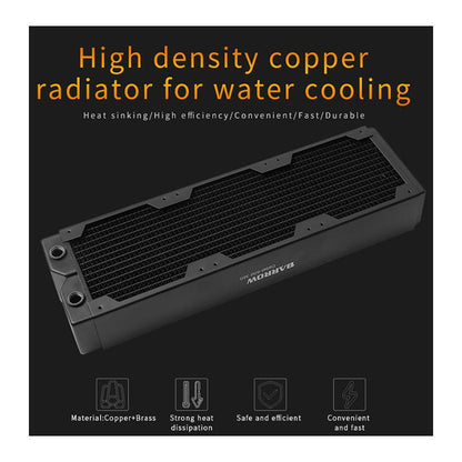 Barrow Copper Radiator Support 120MM Fan Water Cooling CPU Overclocking Cooler Dabel-60d Length | Custom Loop Radiator