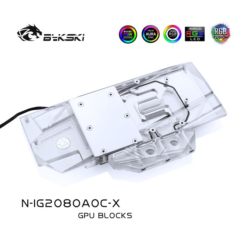 FormulaMod Bykski RTX 2080 full-cover GPU waterblock — silent local AI workload cooling (view 5)
