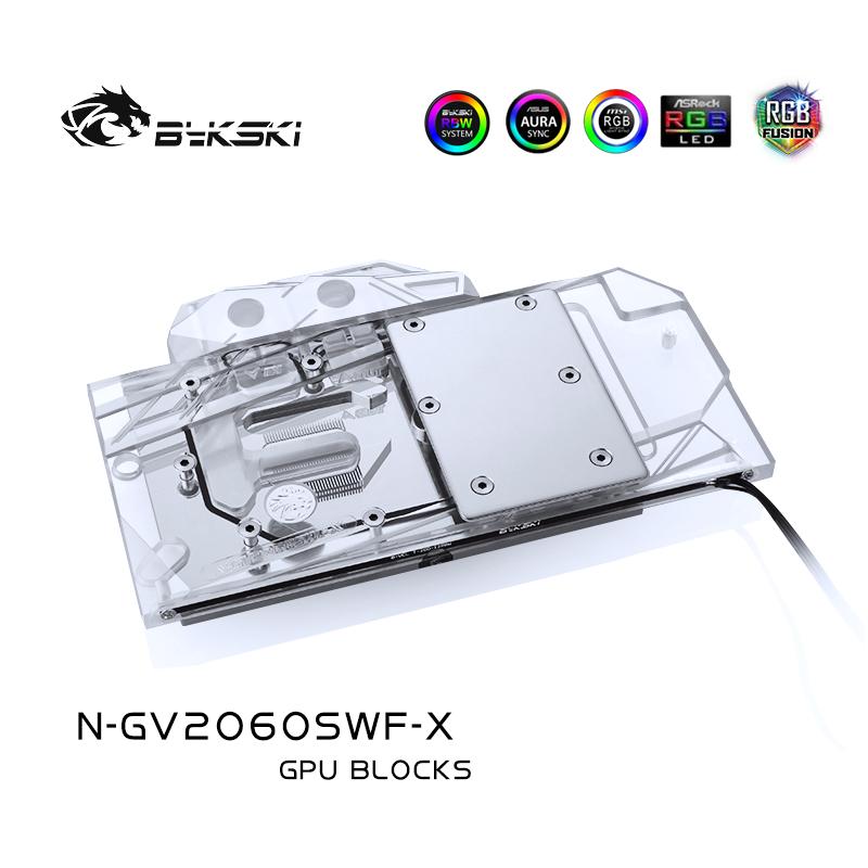 Bykski N-GV2060SWF-X GPU Water Cooling Block For Gigabyte RTX 2060 Super Windforce 8G