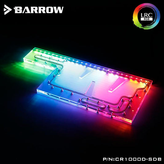 Barrow CR1000D-SDB V1, Waterway Boards For Corsair 1000D Case, For Intel CPU Water Block & | Liquid Cooling Block