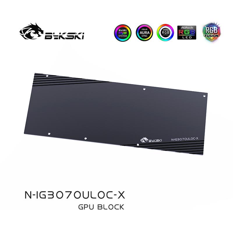 Bykski 3070 GPU Water Cooling Block For Colorful iGame RTX3070 Advanced OC, Graphics Card Liquid Cooler, N-IG3070ULOC-X