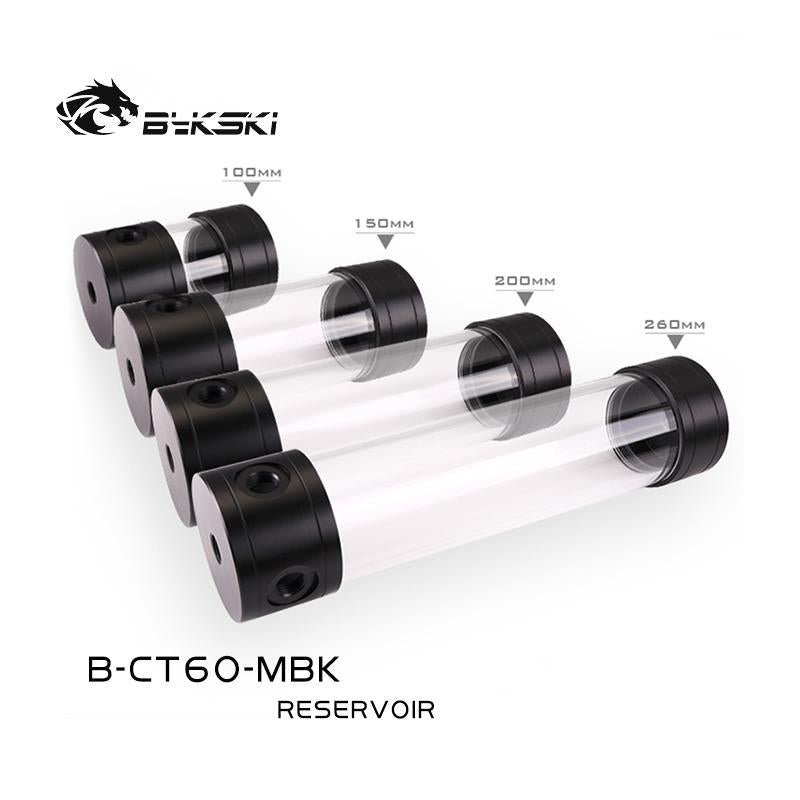 Bykski Water Cooling Reservoir Tank, Length 100/150/200/260mm, Diameter 60mm, For Computer CPU GPU | Water Cooling Reservoir