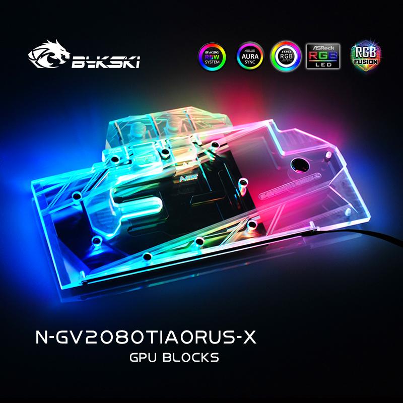 FormulaMod Bykski RTX 2080Ti full-cover GPU waterblock — silent local AI workload cooling (view 5)
