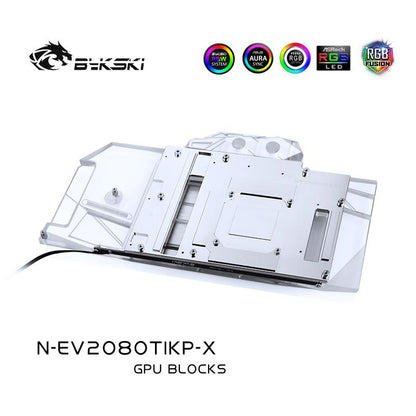 Bykski N-EV2080TIKP-X GPU Water Cooling Block For EVGA Nvidia Geforce RTX 2080Ti KiNGPIN Computer | Water Cooling Block