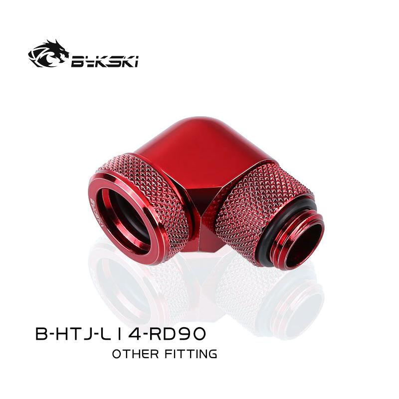 Bykski B-HTJ-L14-RD90 OD14mm 90 Degree Rotary Hard Tube Fittings G1/4 Adapters For OD14mm Hard Tubes