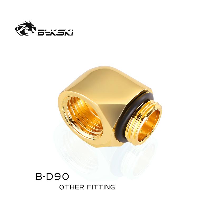 Bykski B-D90 Boutique , multiple colour, G1/4'' 90degree fittings , for changing the hoses/tubes's fittings connecting direction