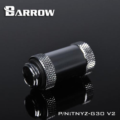Barrow TNYZ-G30V2, 30mm Male To Female Extender Fittings, G1/4 Male To Female Water Cooling Fittings | Water Cooling Fitting