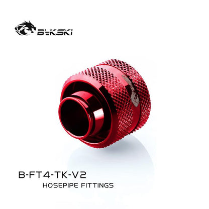 Bykski B-FT4-TK-V2, raccords de tubes souples 1/2 "ID * 6/8" OD 13x19mm, raccords G1/4 "pour tubes souples