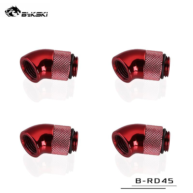 Bykski 45 Degree Rotary Fitting Bykski G1/4" Rotatable 45° Adapter Cooling Equipment Adjust Connect | Water Cooling Fitting