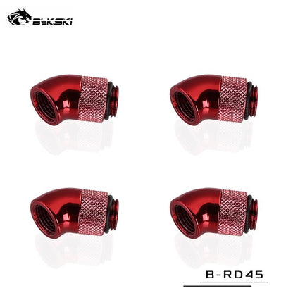 Bykski 45 Degree Rotary Fitting Bykski G1/4" Rotatable 45° Adapter Cooling Equipment Adjust Connect | Water Cooling Fitting