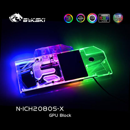 Bykski GPU Water Cooling Block For Inno3D iCHILL Geforce RTX 2080 Super/ 2070 Super Computer Heat | Water Cooling Block