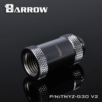 Barrow TNYZ-G30V2, 30mm Male To Female Extender Fittings, G1/4 Male To Female Water Cooling Fittings | Water Cooling Fitting