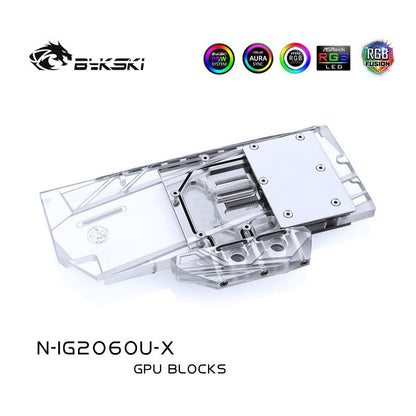 FormulaMod Bykski RTX 2060 full-cover GPU waterblock — silent local AI workload cooling (view 5)