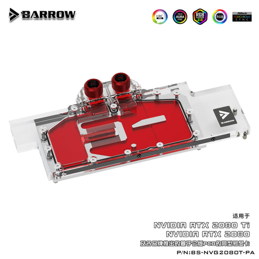 FormulaMod Barrow RTX 2080Ti full-cover GPU waterblock — silent local AI workload cooling