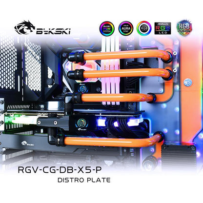 Bykski Waterway Cooling Kit For COUGAR DarkBlader X5 Case, 5V ARGB, For Single GPU Building, RGV-CG-DB-X5-P