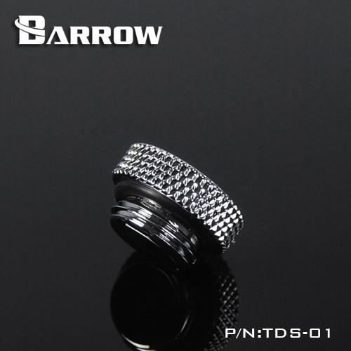 Barrow TDS-01-GM G1 / 4 " Black Silver Hand tighten the lock seal sealing plug water cooling computer accessories