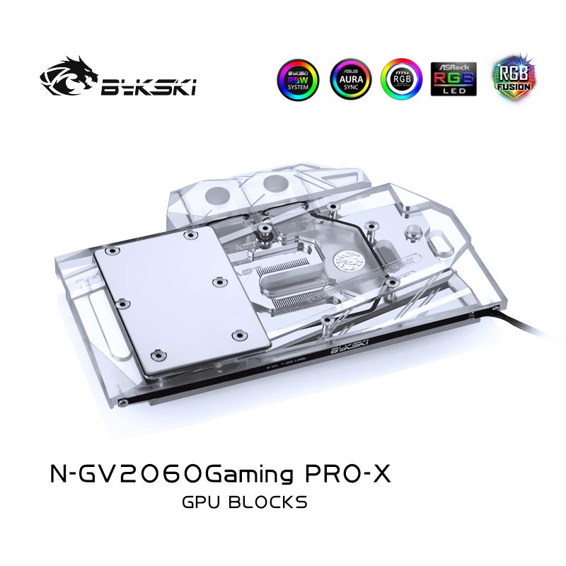 Bykski N-GV2060GamingPRO-X, bloc de refroidissement par eau de carte graphique à couverture complète, pour RTX2060/GTX1660Ti/1660 Gaming OC PRO 6G
