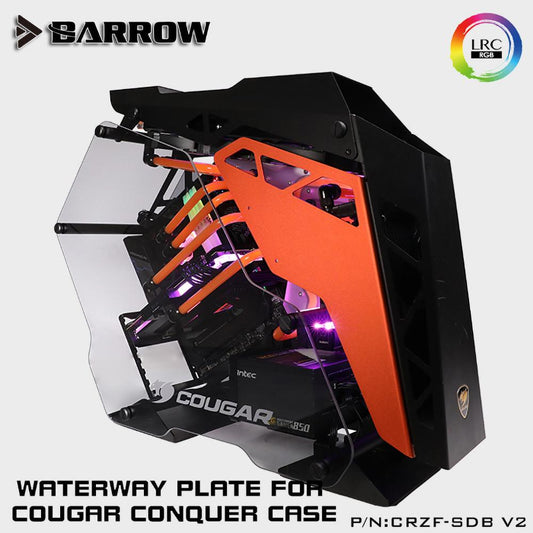 Barrow CRZF-SDB V2/CRZF-SDB A V2, Waterway Boards For Cougar Conquer Case, For Intel CPU Water Block | Liquid Cooling Block