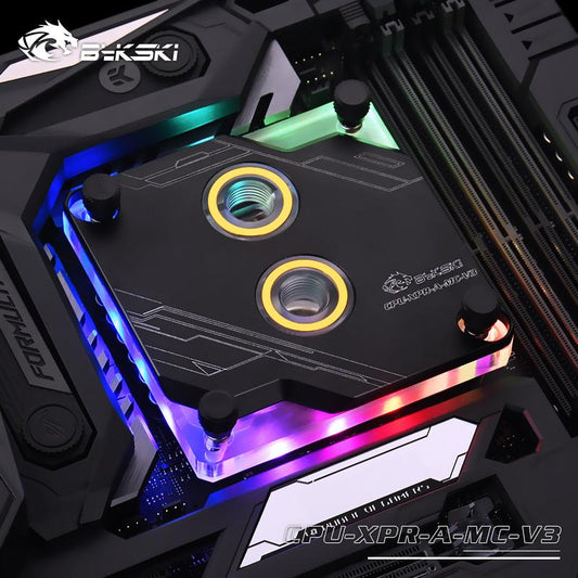 Bykski For Intel Lga115x 1700 CPU Water Blocks RBW Lighting System Microwaterway Water Cooling Block, CPU-XPR-A-MC-V3