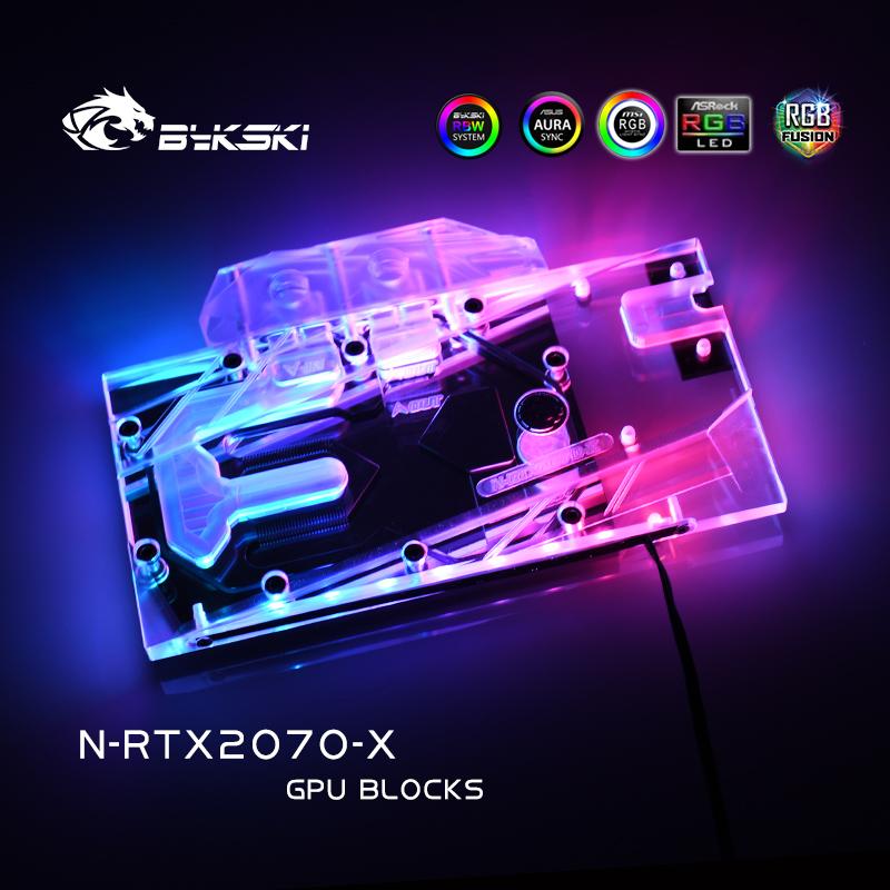 FormulaMod Bykski RTX 2070 full-cover GPU waterblock — silent local AI workload cooling (view 5)