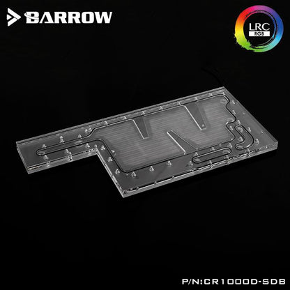Barrow CR1000D-SDB V1, Waterway Boards For Corsair 1000D Case, For Intel CPU Water Block & | Liquid Cooling Block