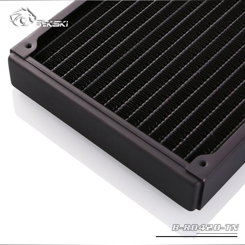 Bykski B-RD420-TN, 420mm Single Row Radiators, 28mm Thickness, Standard Water Cooling Radiators , | Water Cooling Accessory