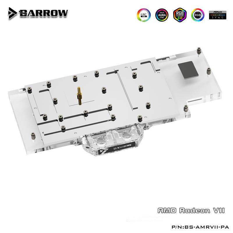 Barrow BS-AMRVII-PA, LRC 2.0 Full Cover Graphics Card Water Cooling Blocks, For AMD Founder | Water Cooling Accessory