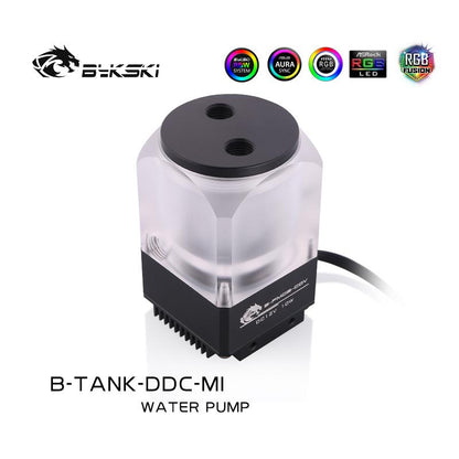 Bykski B-TANK-DDC-MI, Box Shape Mini Reservoir Pump Combinations, Integrated Pump, Output Head 4 Meters, Maximum Flow 450L/H