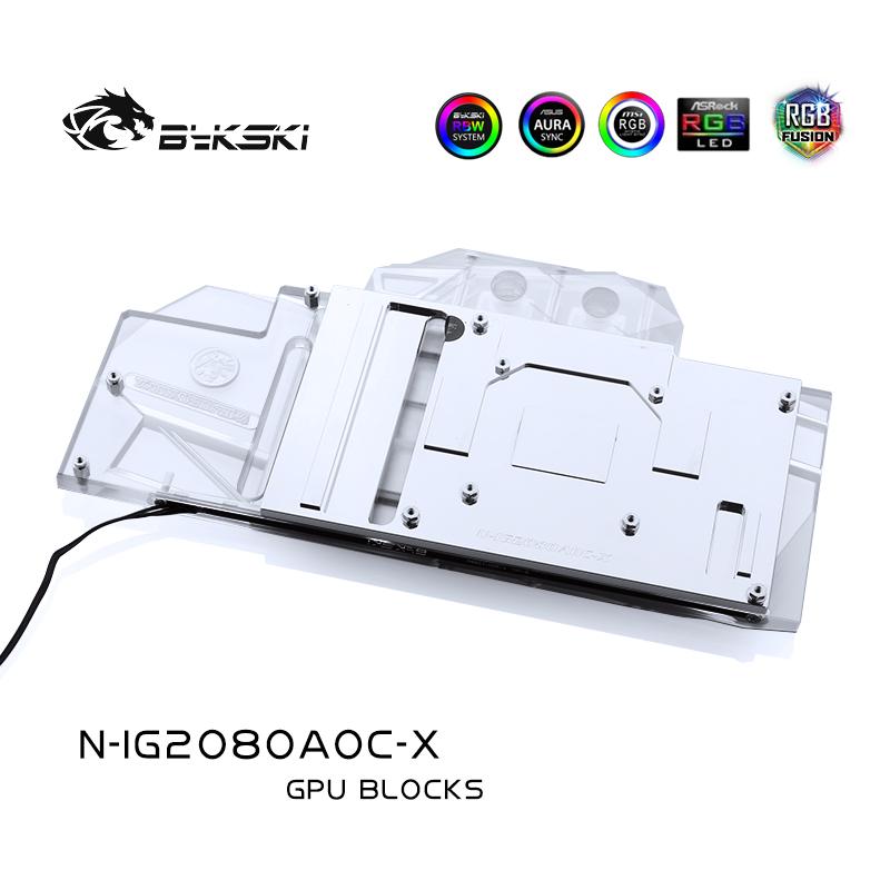 FormulaMod Bykski RTX 2080 full-cover GPU waterblock — silent local AI workload cooling (view 4)