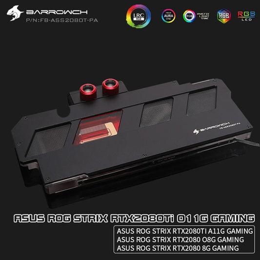 FormulaMod Barrow RTX 2080 full-cover GPU waterblock — silent local AI workload cooling