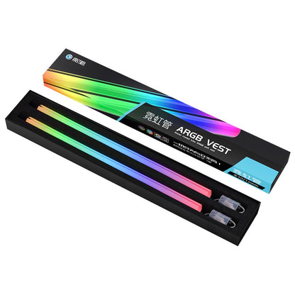 Galax Soft Tube ARGB Vest, Tube Sleeve For Water Cooling AIO Tube / Soft Tube , With A-RGB 5V Lighting, Silicone Material, Bendable, Can Sync To Motherboard