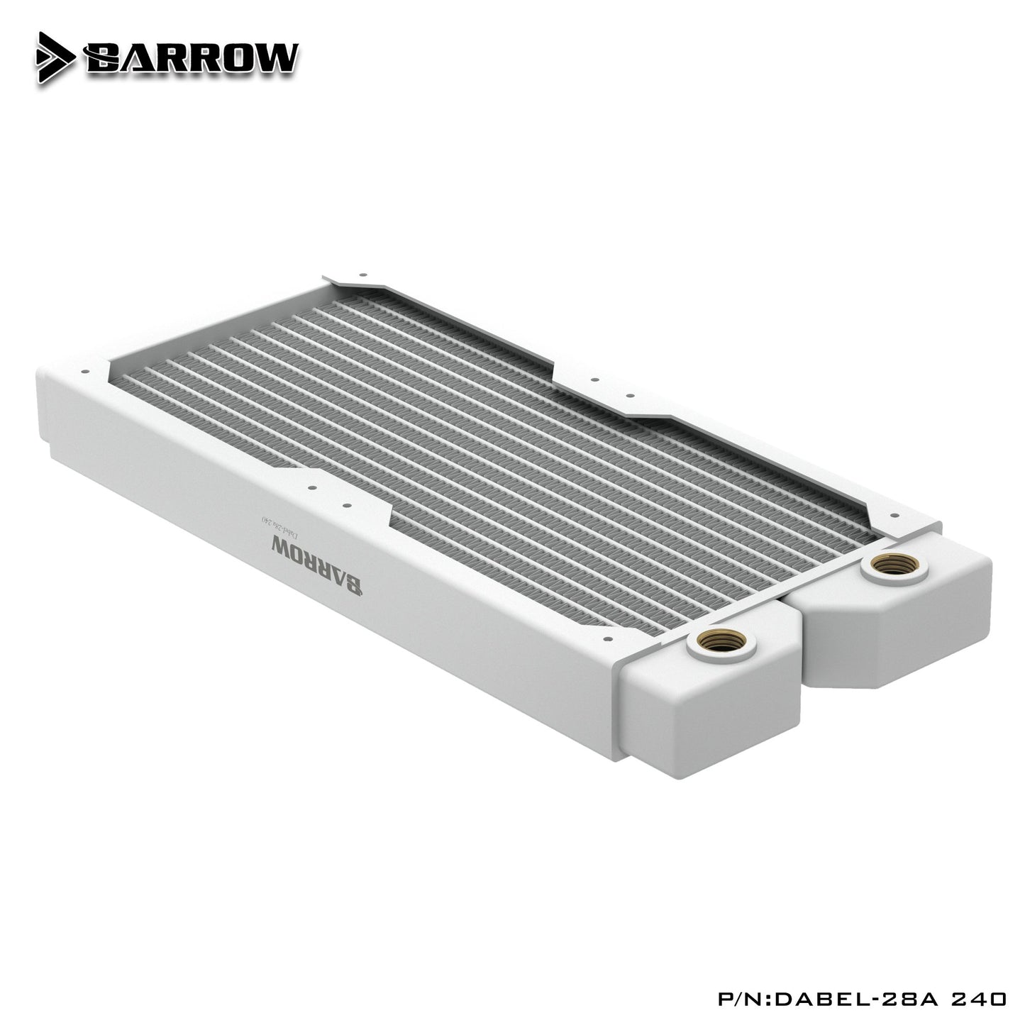 Barrow Radiator Dabel-28a 240 / 360 Copper G1/4" Thread White 240MM 360MM Computer Radiator Water | Custom Loop Radiator