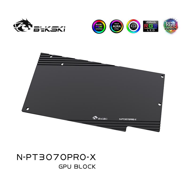 Bykski GPU Water Block For Palit RTX 3070/3070Ti/3060Ti GamingPro, Leadtek / Yeston / Emtek / PNY / Gainward 3070, Full Cover Cooler CPU GPU, N-PT3070PRO-X