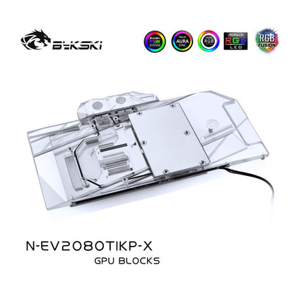Bykski N-EV2080TIKP-X GPU Water Cooling Block For EVGA Nvidia Geforce RTX 2080Ti KiNGPIN Computer | Water Cooling Block