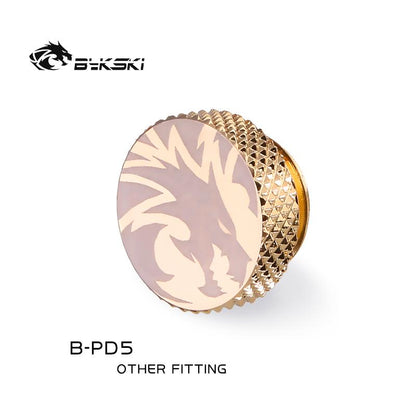 Bykski B-PD5 Boutique Frost dragon , multiple colour , G1/4" water plug , for plug the outlet and change the water flow path