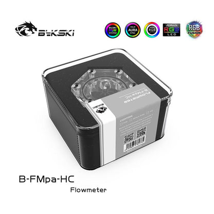 Bykski B-FMpa-HC, 6-way Water Flow ,G1/4'' thread with 4 plugs, water cooling flow , computer cooling kit