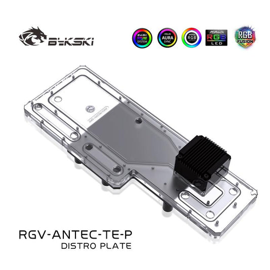 Bykski RGV-Antec-TE-P, Waterway Boards For Antec Torque Case, RBW 5V Lighting, For Intel CPU Water | Liquid Cooling Block
