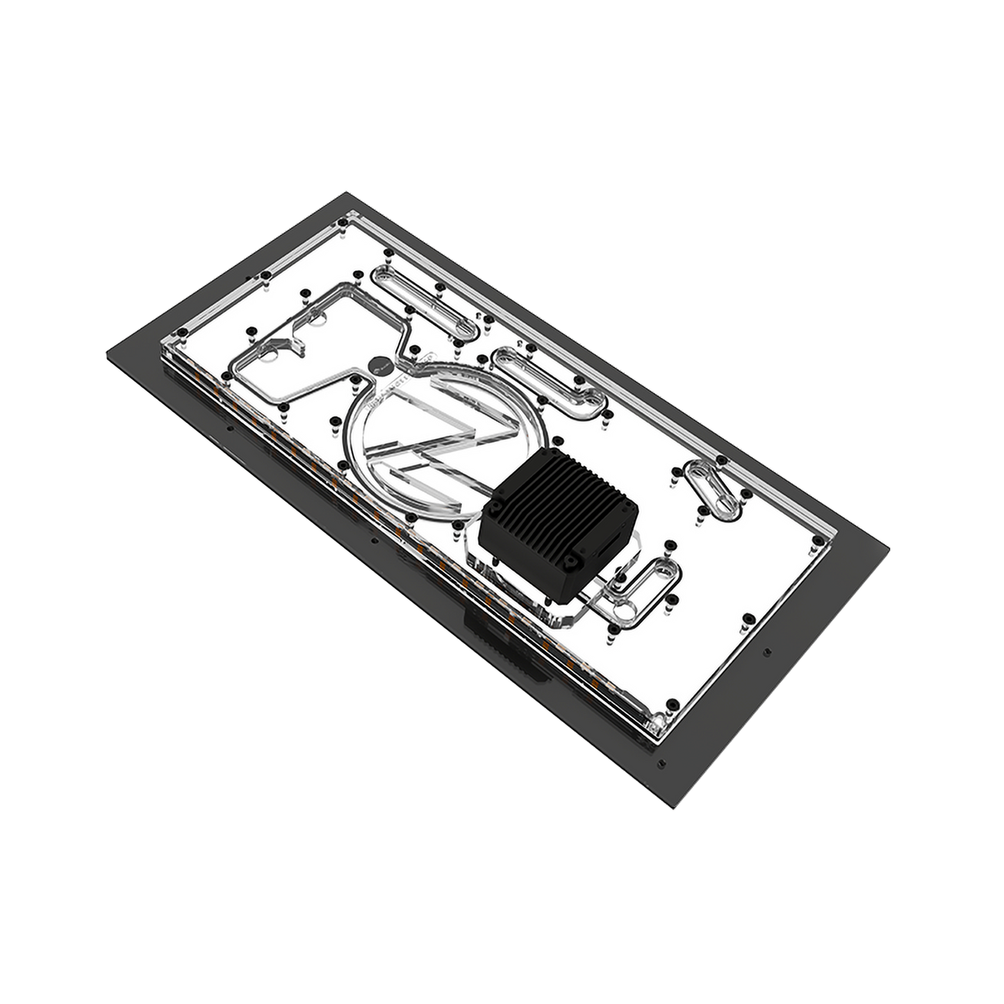 Bykski Distro Plate For For Lian Li O11 EVO Case, Acrylic Waterway Board Combo DDC Pump, 5V A-RGB , RGV-LAN-O11-EVO-LI-P