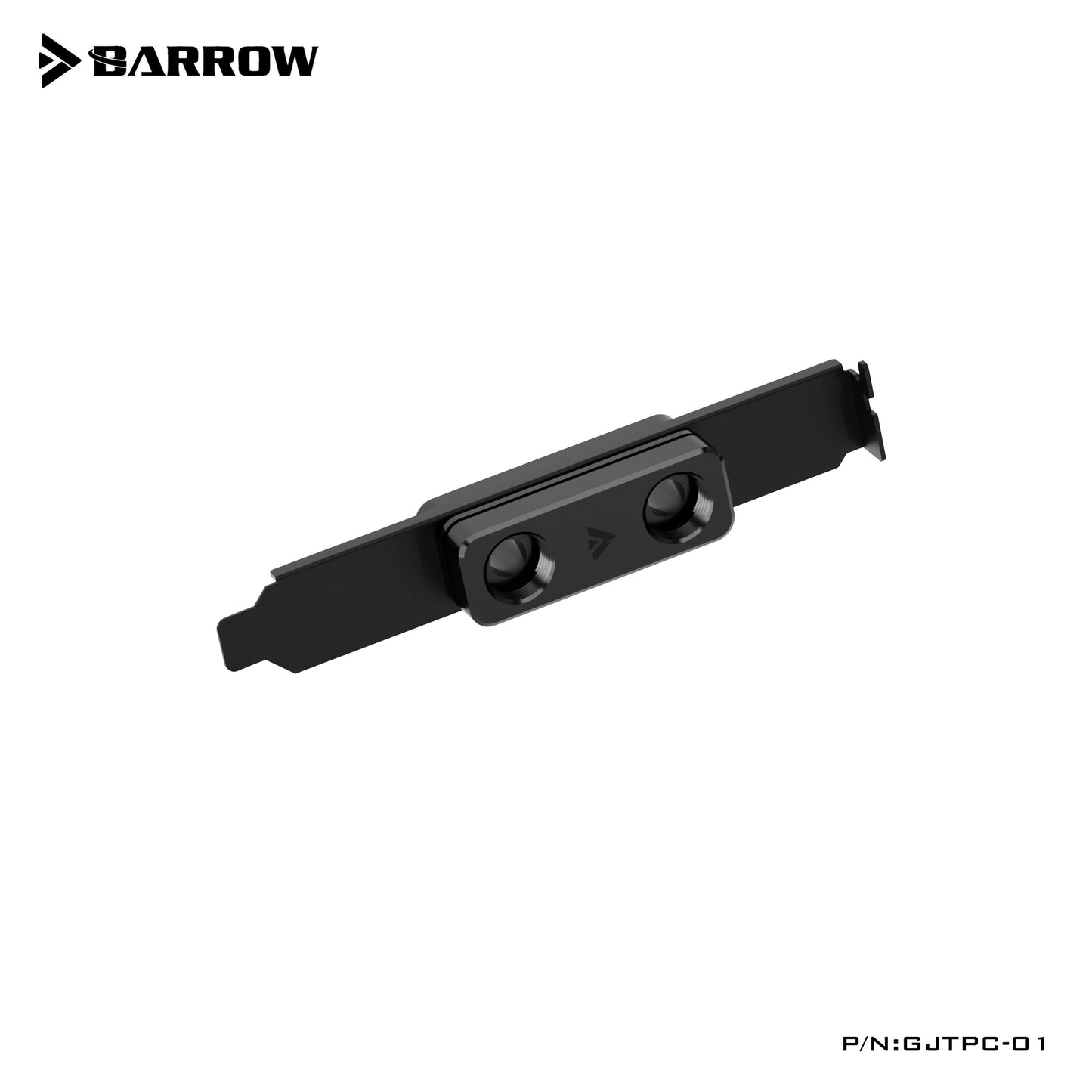 Barrow PCI-E Baffle With Crossing With G1/4" Ports, Modular For External Equipment And Tubeway Layout, Connection For Through Case Wall, Water Cooling Modify Accessory, GJTPC-01