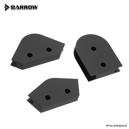 Barrow Mould For Hard Tube Bending, 45°/90°/180° Mold Bender For OD12/14/16 Acrylic/PETG Hard Tube, ABS Bending Mould Kit, AWGM3