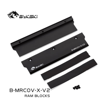 Bykski RAM Cooling Armor, Random Access Memory Vest Cover, Heat Sink Clip Water Cooling Armor Kit For Memory, B-MRCOV-X B-MRCOV-X-V2